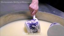 Отделение сыворотки в изготовителе сыр